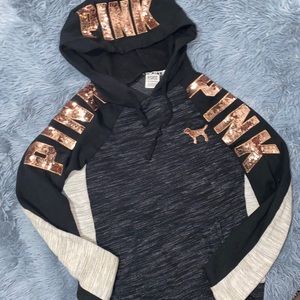 Vs pink bling hoodie
